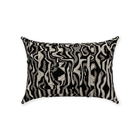 Marla Hikes the Valley Trail at Night Lumbar Pillow