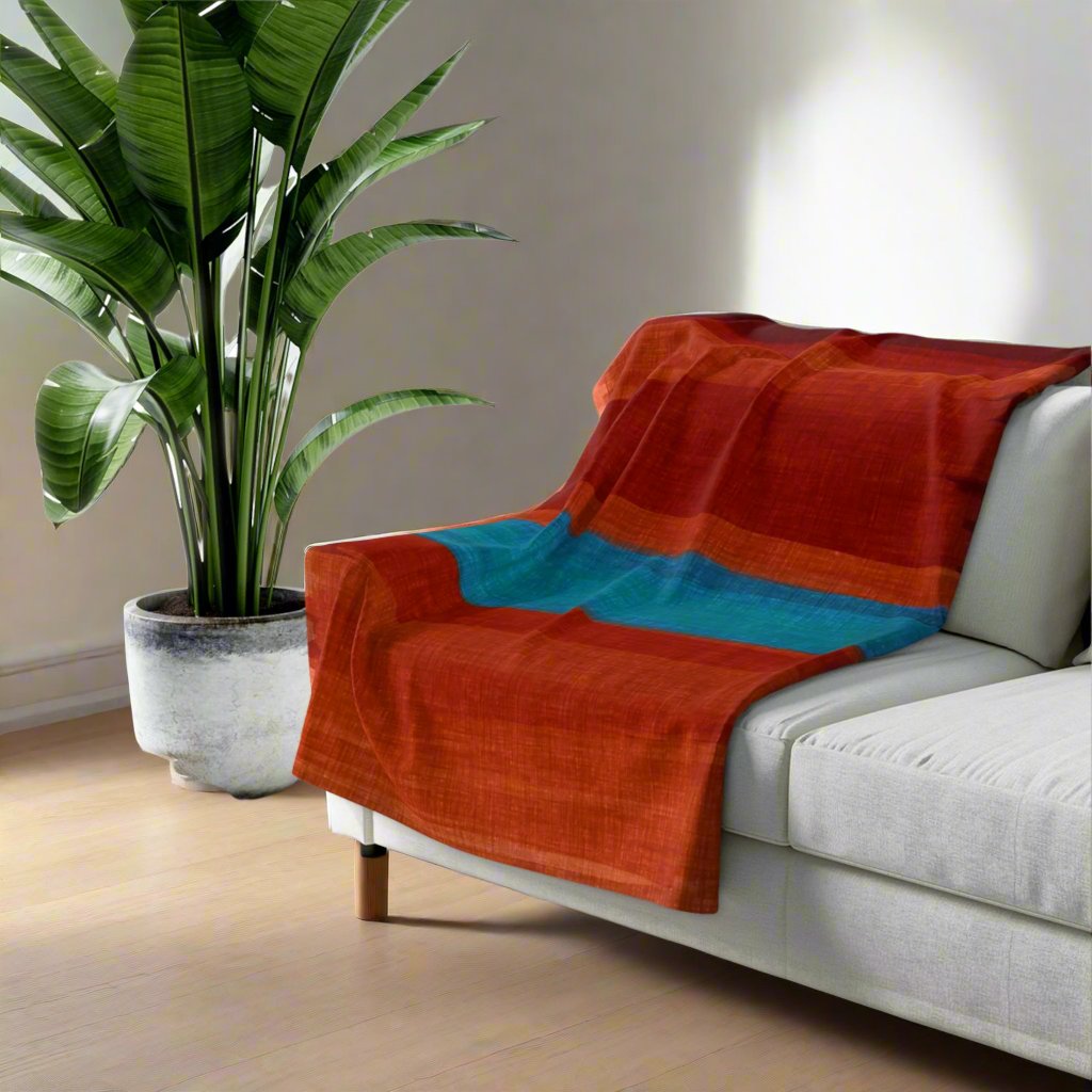 Oscar Digs a Sunset Sherpa Fleece Blanket – BrrrBlanc